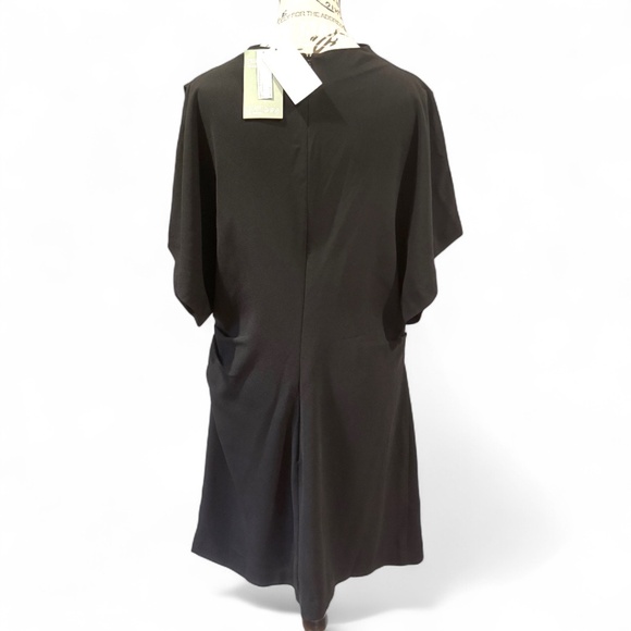 H&M Black Draped Midi Dress – Size L – NWT - Picture 4 of 8